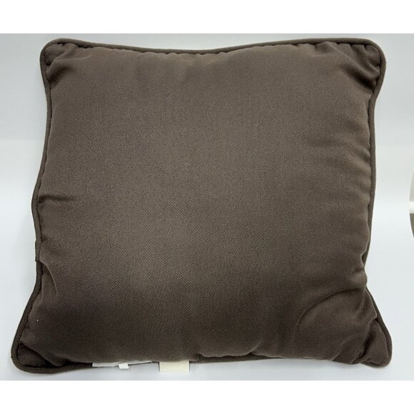 Pier 1 Imports Embroidered Throw Pillow 17”x17”Faux Fur Deer Cabin Hunting Decor - Picture 2 of 5